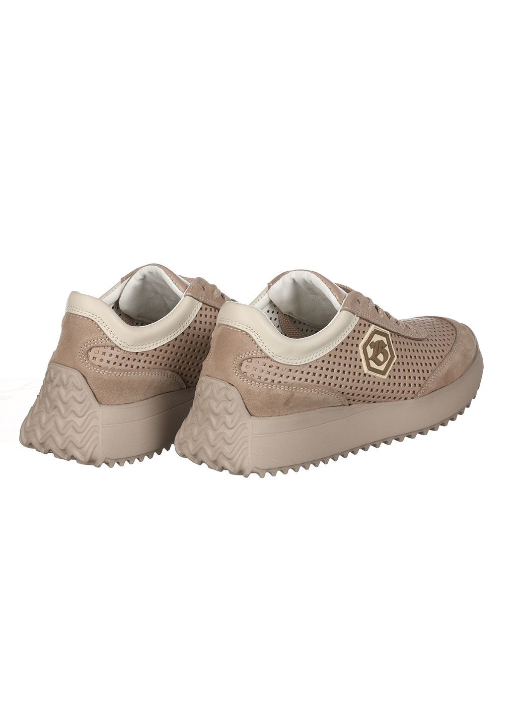 Кросівки зі шкіри для жінок Best Vak бежеві демісезони (285719076)