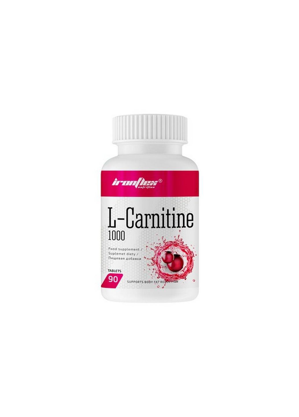 Жироспалювач L-Carnitine 1000, 60 таблеток Ironflex (293417289)