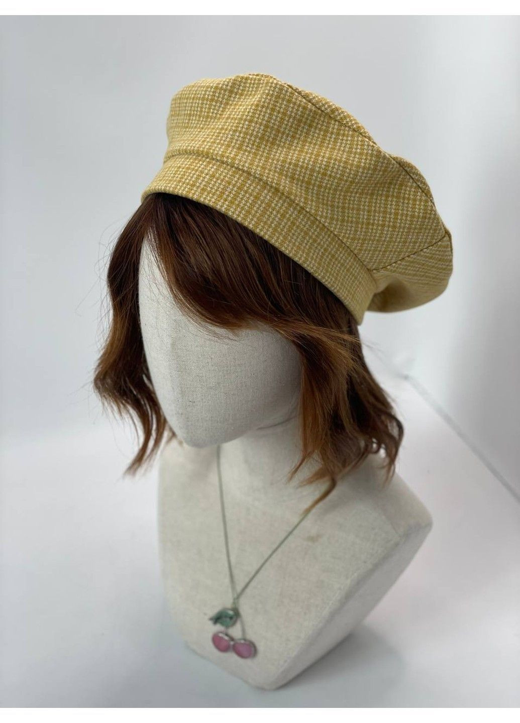 Класичний берет принт клітинка BANDANA QUEEN (364550805)