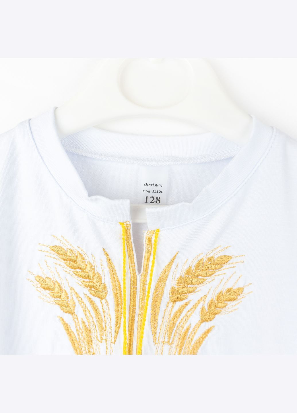 Белая демисезонная футболка dexter`s-вышиванка детская dexter's