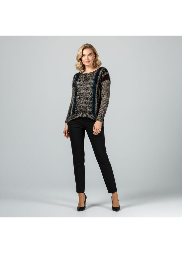 Серый демисезонный женский демисезонный свитер lw-835314 серый Lowett