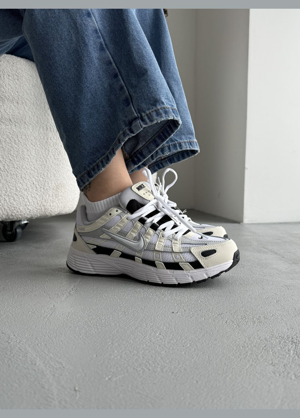 Серые демисезонные кроссовки мужские и женские nike p-6000 grey | найк п-6000 серые No Brand