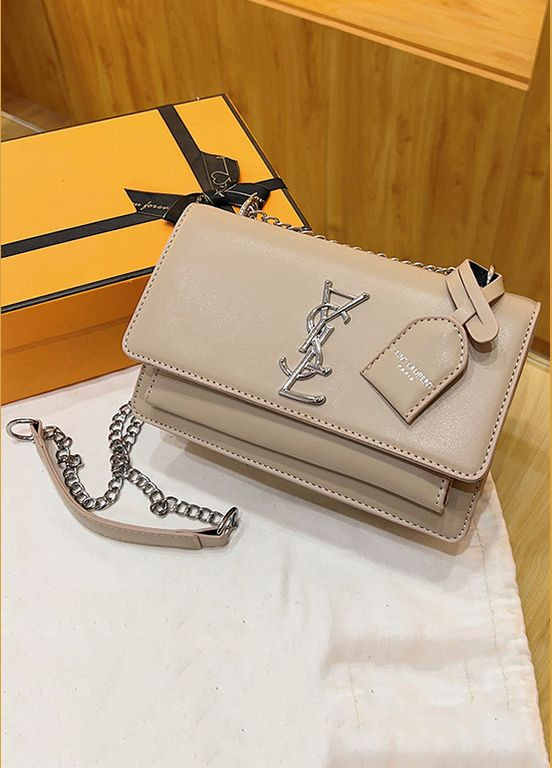 Жіноча сумка YSL крос-боді бежева No Brand (300364523)
