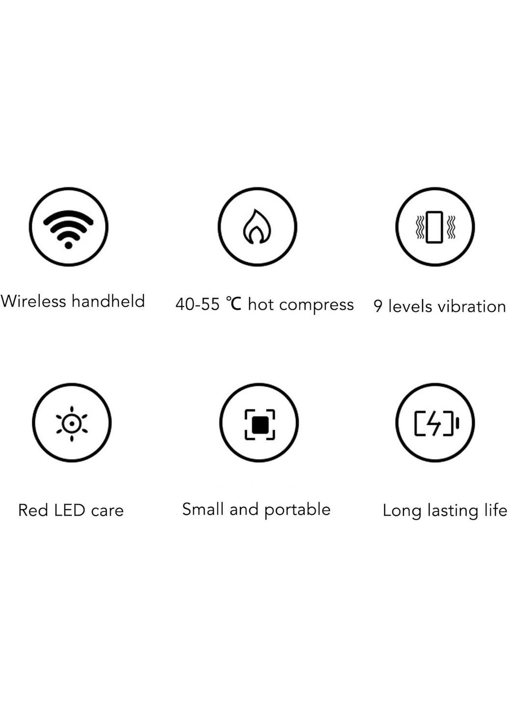 Електричний скребковий масажер для обличчя та тіла з підігрівом No Brand (354829031)