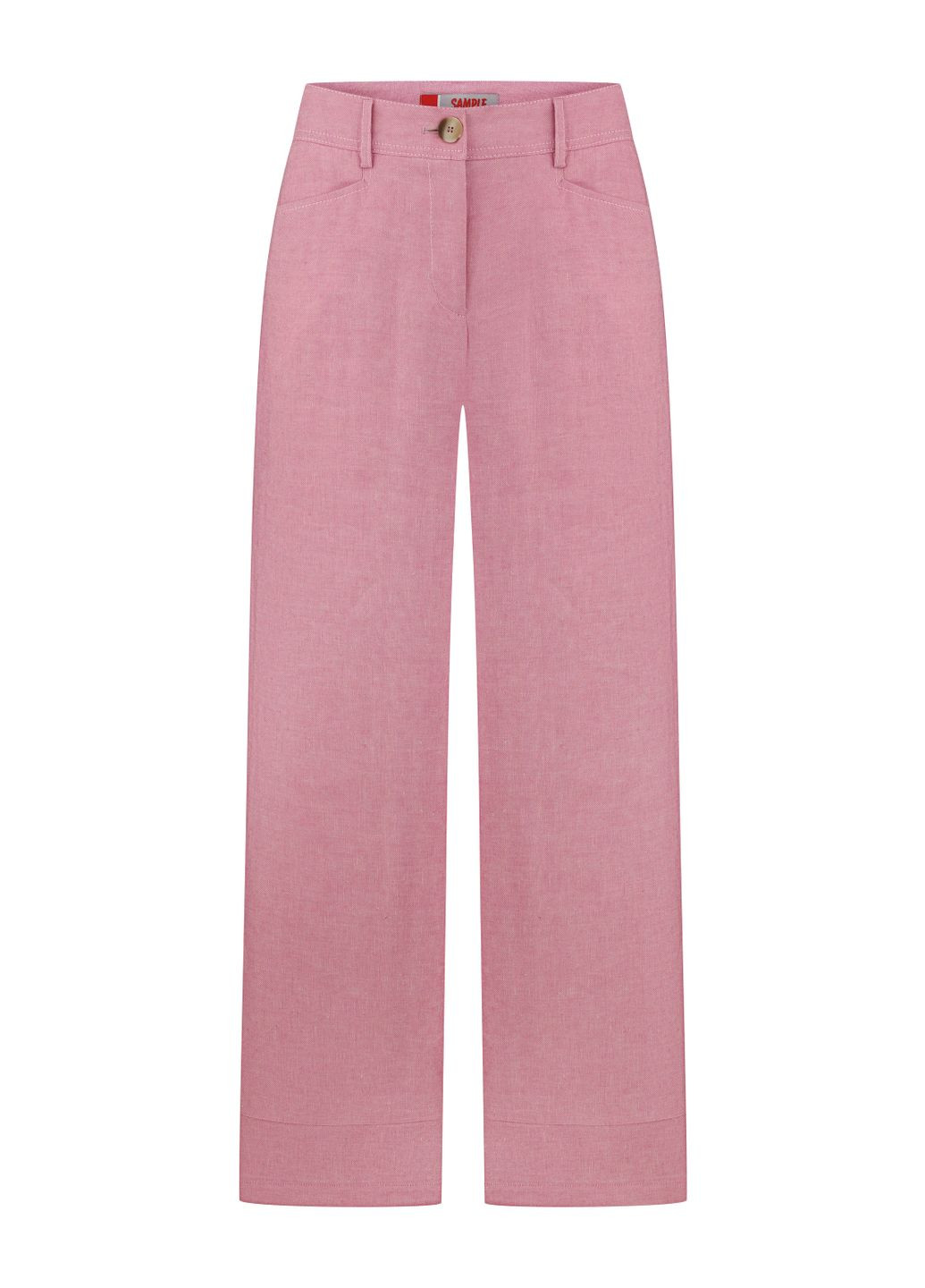 ЛЛЯНІ РОЖЕВІ БРЮКИ ПАЛАЦЦО В РОМАНТИЧНОМУ СТИЛІ БОДРУМ Dolcedonna (340334768)