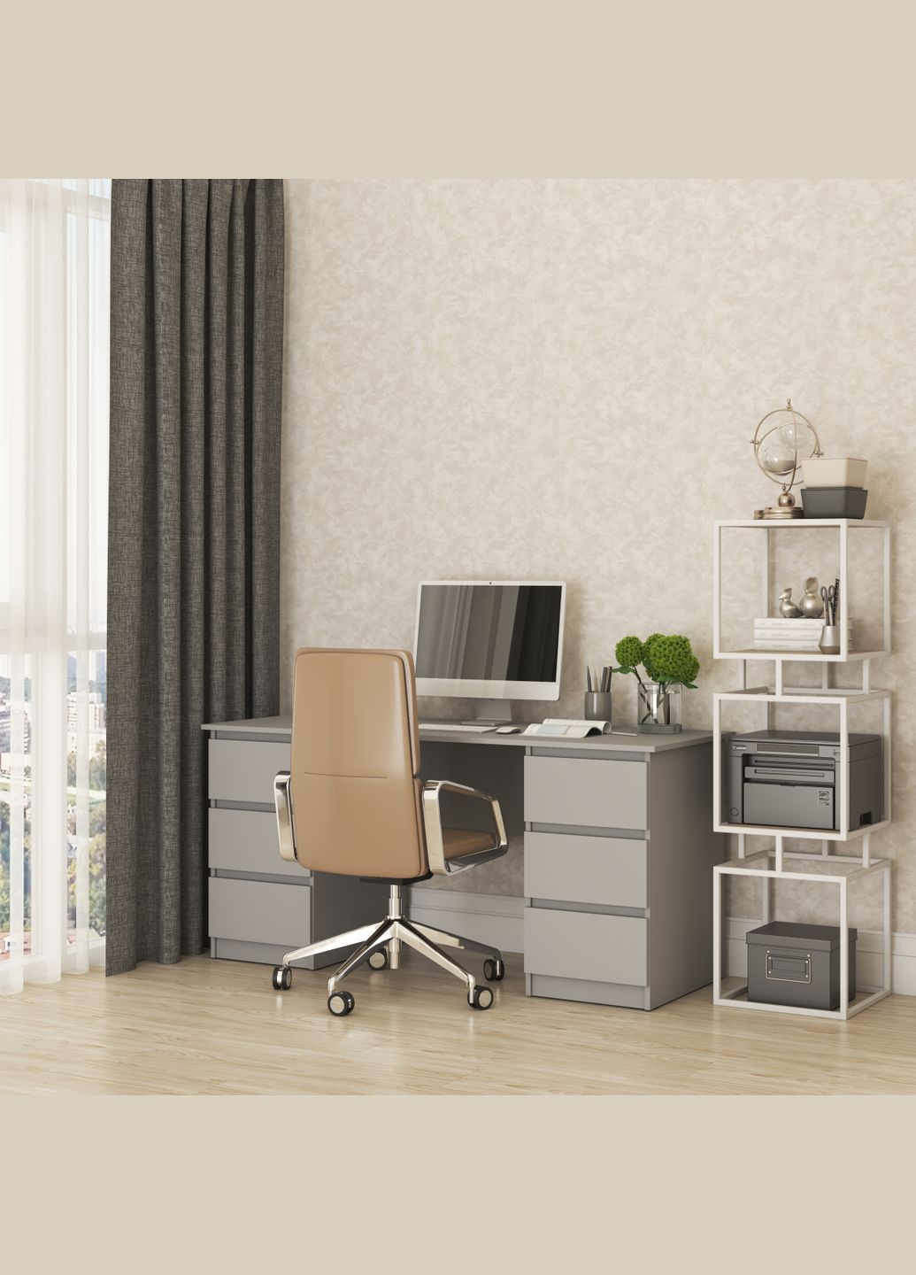 Письменный стол Нео СК-6 160x60x75,5 см (MBS-1229) MebelStar (334300343)