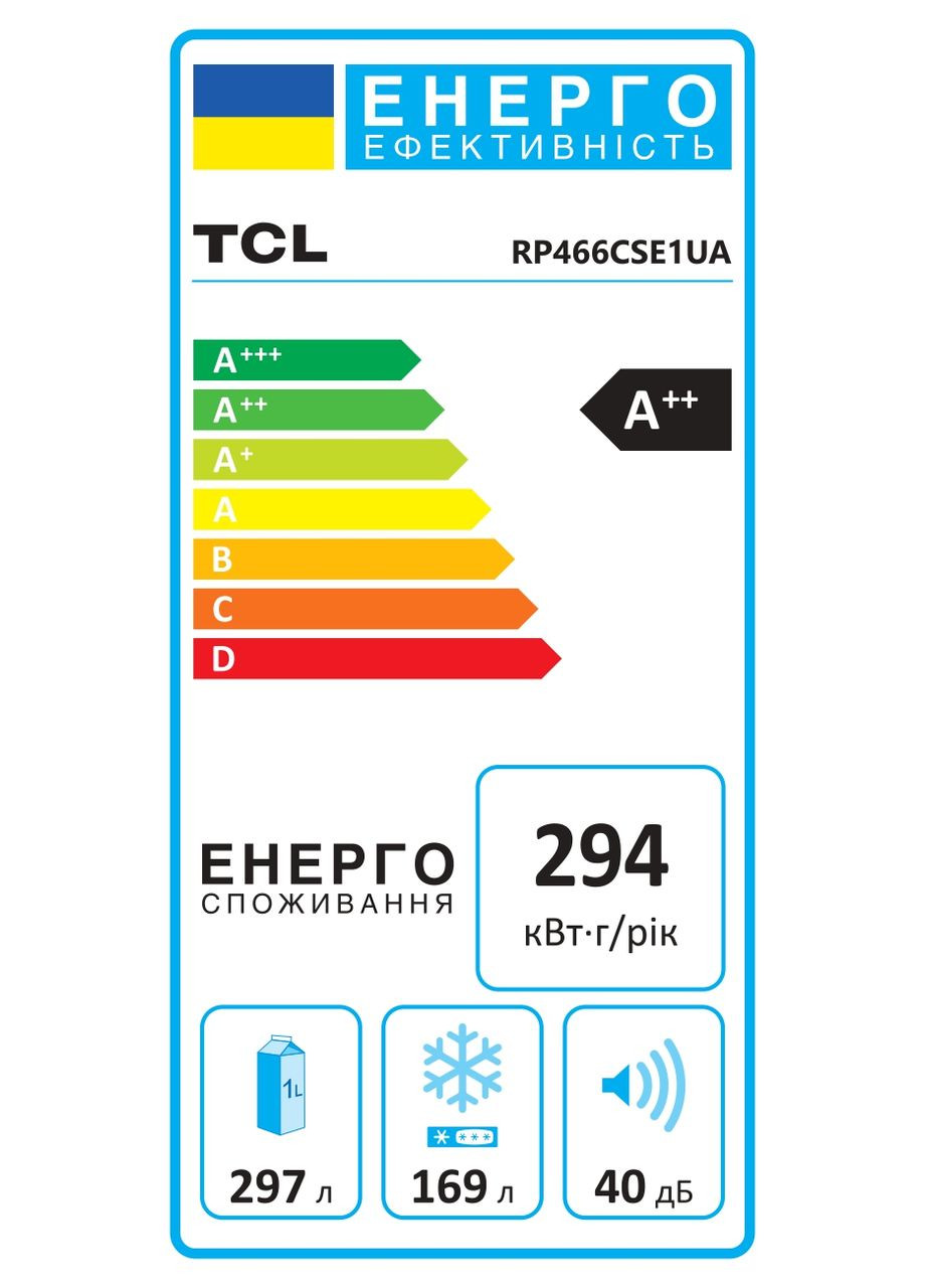 Холодильник SBS RP466CSE1UA TCL (360794620)