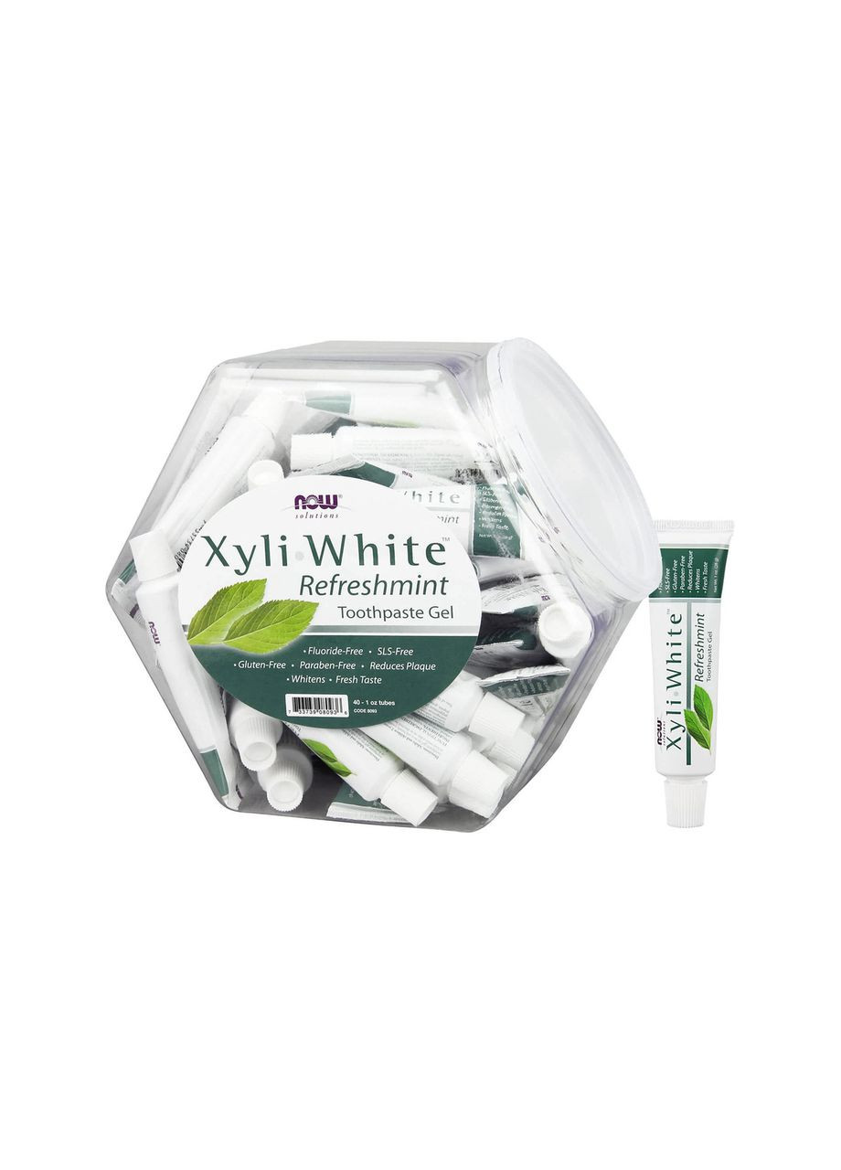 XyliWhite™ Refreshmint Toothpaste Gel - 40 -1 oz tubes Now Foods (369396809)
