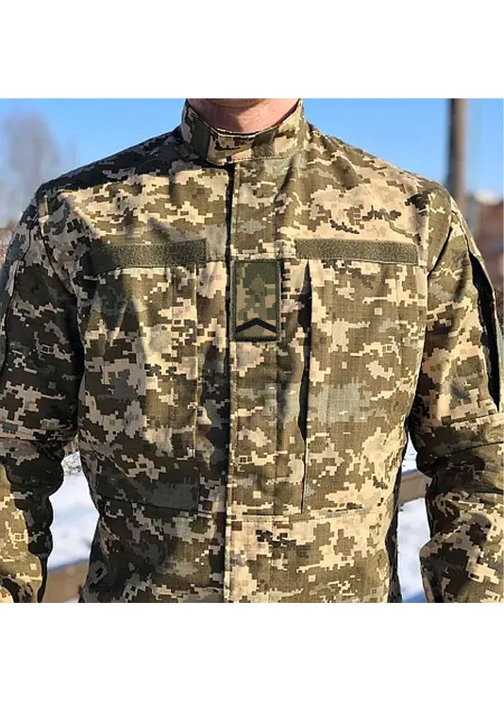 Погон старшего солдата (материал пиксель. На липучке) Размер 10x5см No Brand (369924720)