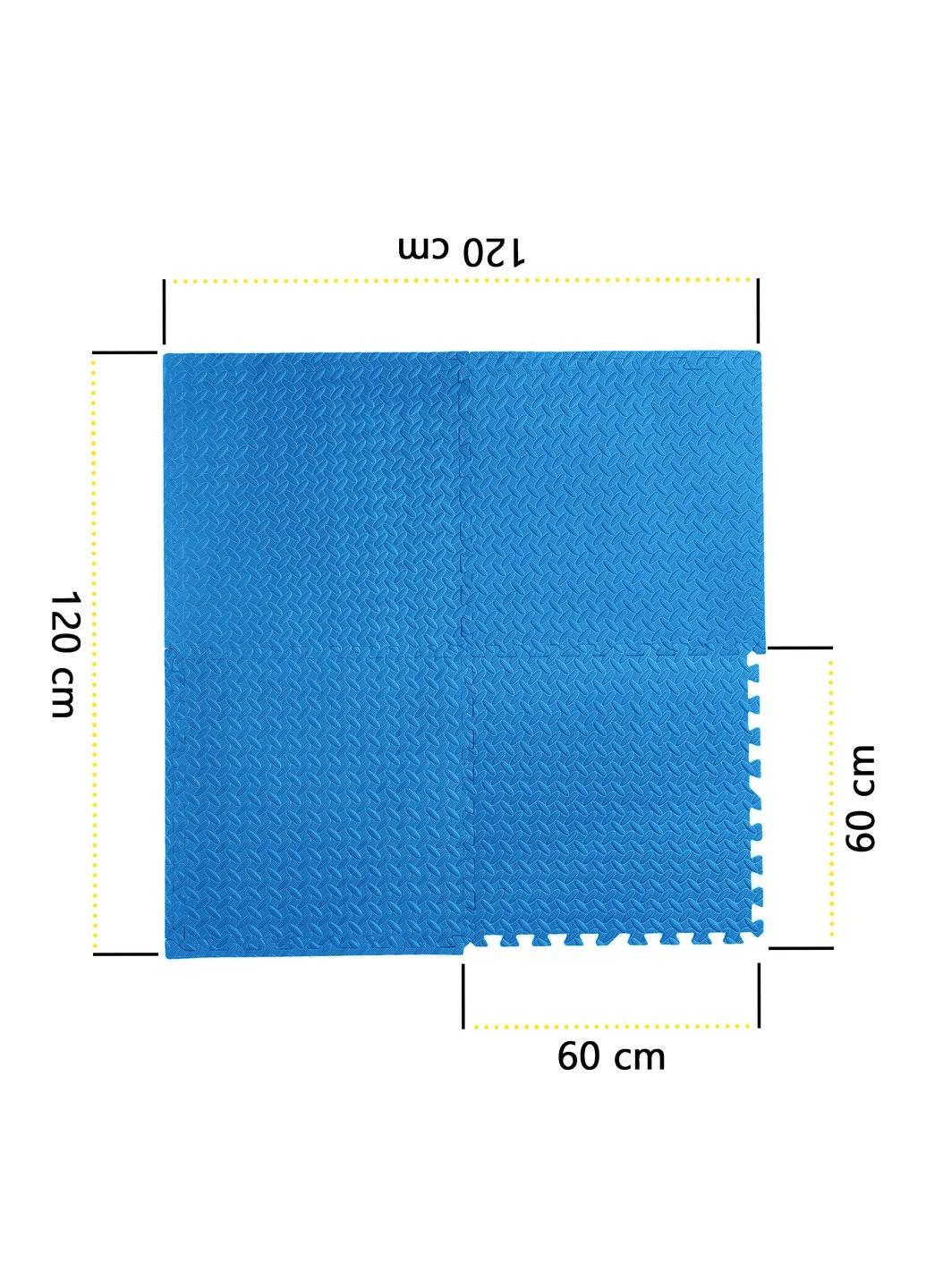 Мат-пазл (ластівчин хвіст) Mat Puzzle EVA 120 x 120 x 1 cм XR-0237 Blue Cornix (315826100)