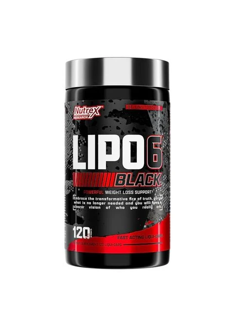 Жироспалювач Lipo-6 Black Maximum Potency, 120 капсул Nutrex Research (333993948)