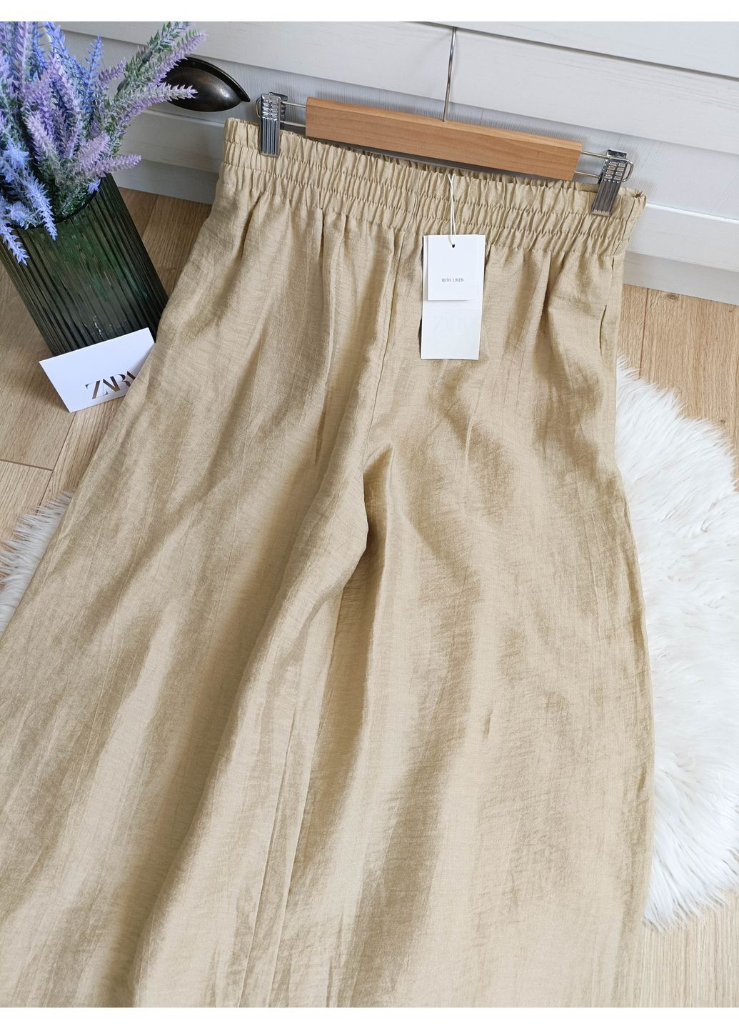 Широкі штани з еластичним поясом Zara (352767248)