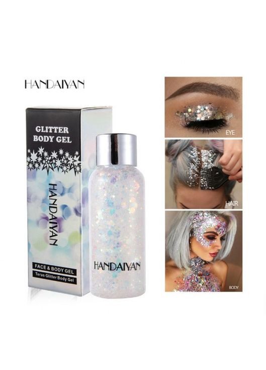 Жидкий глитер для лица и тела Glitter Body Gel, разные цвета, 30 г Handaiyan (361375729)