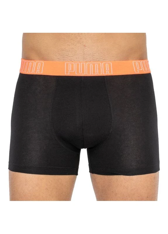 Труси-боксери 95% бавовна синій 2 пари Puma PUMA BIG LOGO AOP BOXER 2P (398538690)