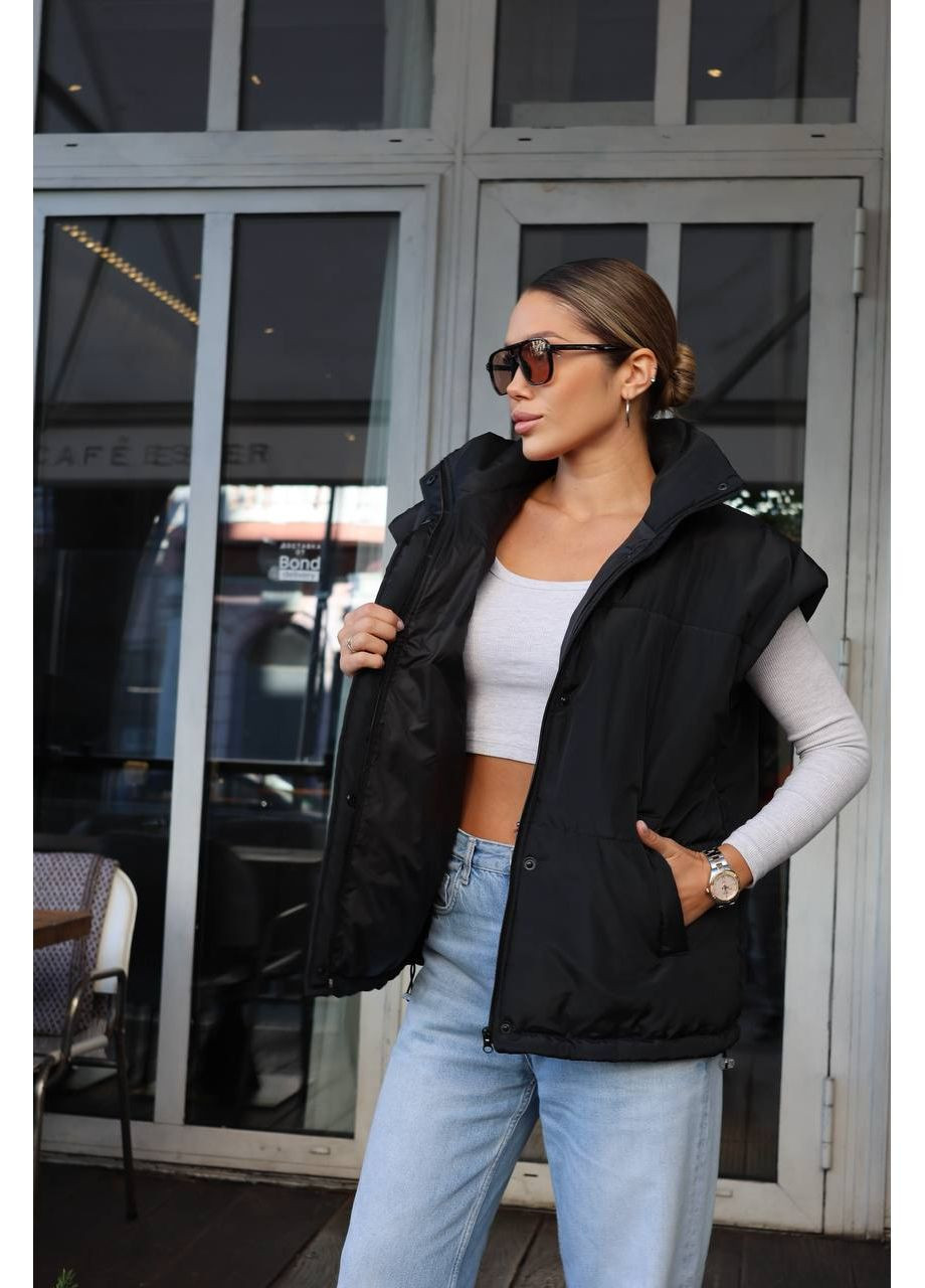 Жилет жіночий утеплений оверсайз Style Point (373069991)