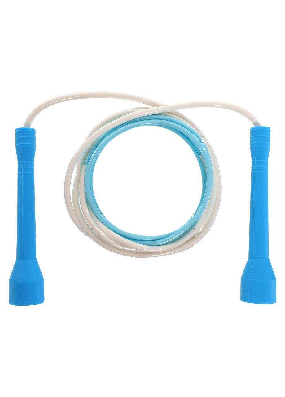 Скакалка з PVC джгутом (l-2,8м, d-4,8мм, Блакитний-білий) (FI-8634_Блакитний-білий) SP-Sport (354703619)