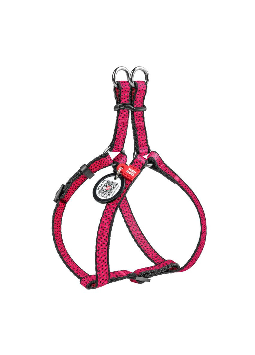 Шлея для собак анатомічна Nylon "Кавун" пластиковий фастекс, Ш 10 мм, Д 28-40 см WAUDOG (322125340)