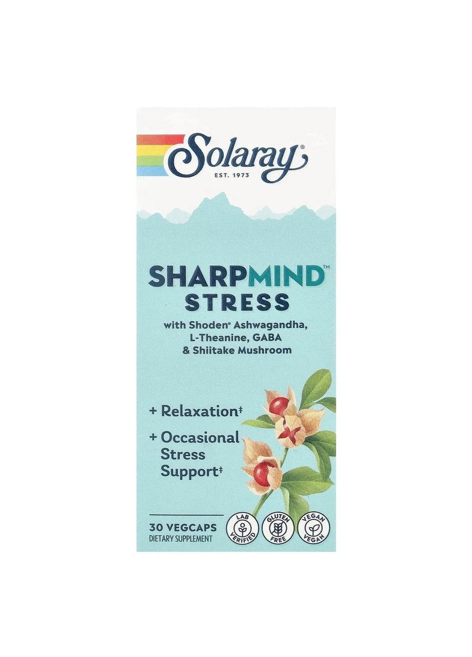 SharpMind Nootropics Stress - 30 vcaps Solaray (366817398)