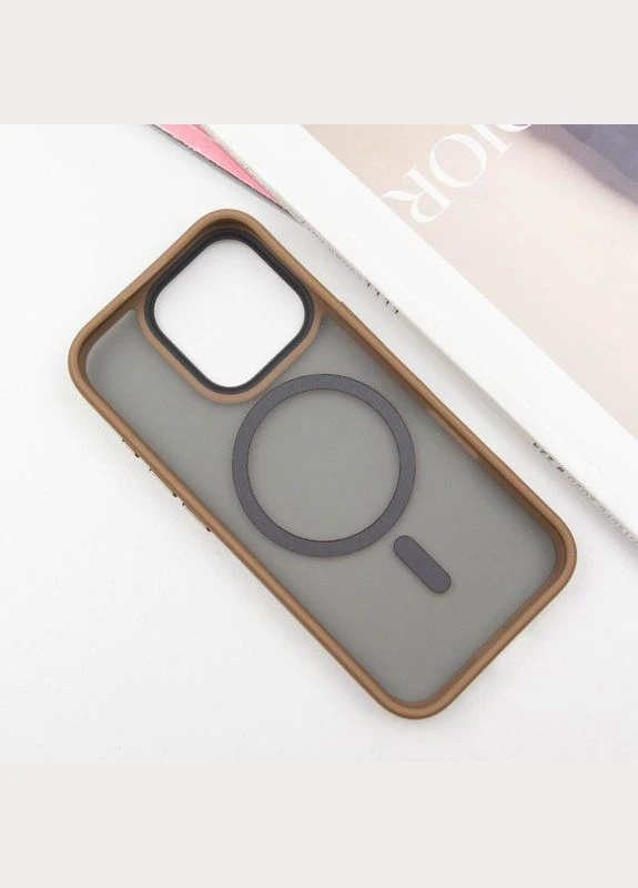 Чехол TPU+PC Metal Buttons с MagSafe для Apple iPhone 16 Pro (6.3") Epik (386287205)