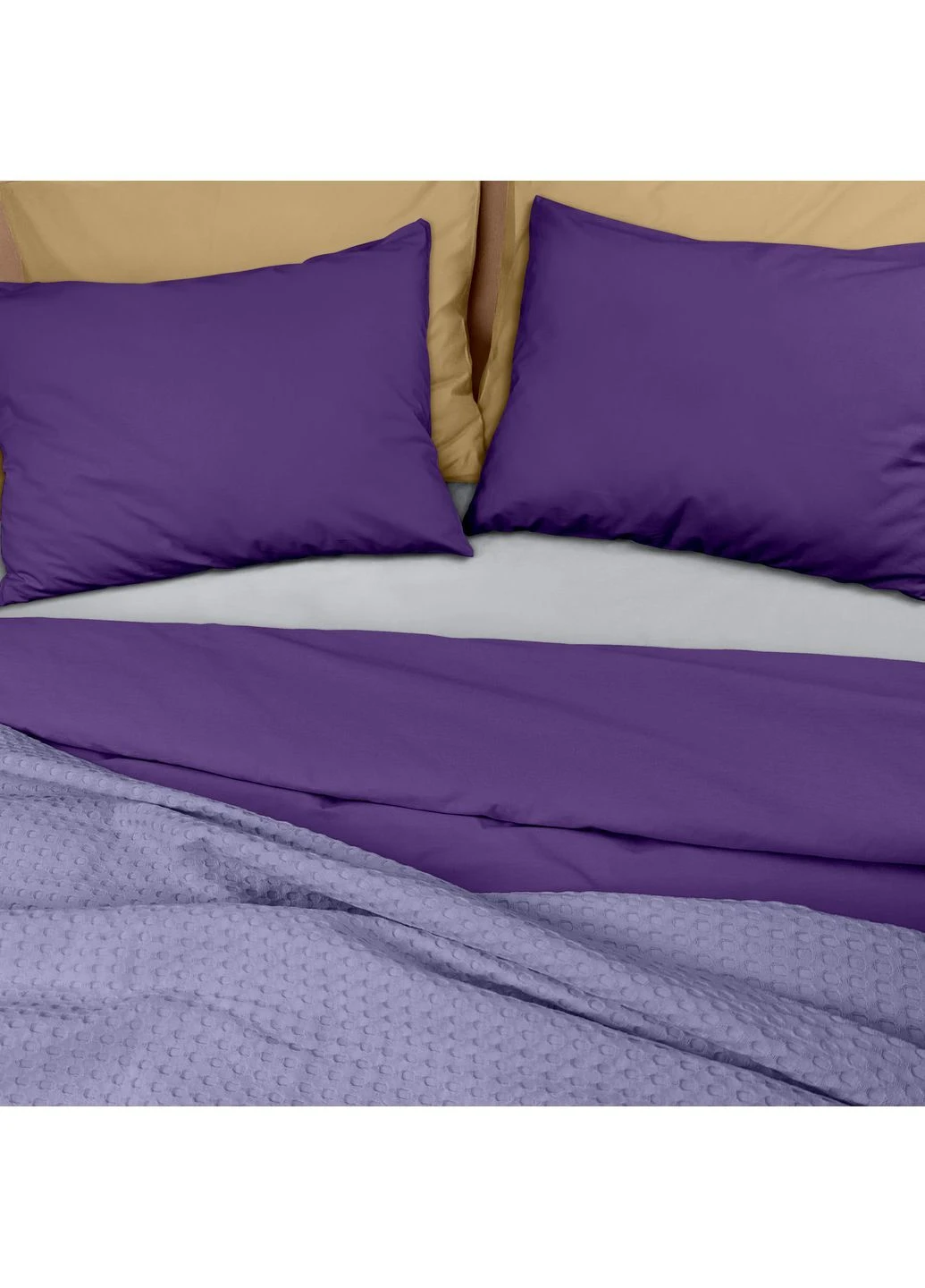 Плед покривало Lavander Waffle Weave 200х220 см Ліловий Cosas (377170574)