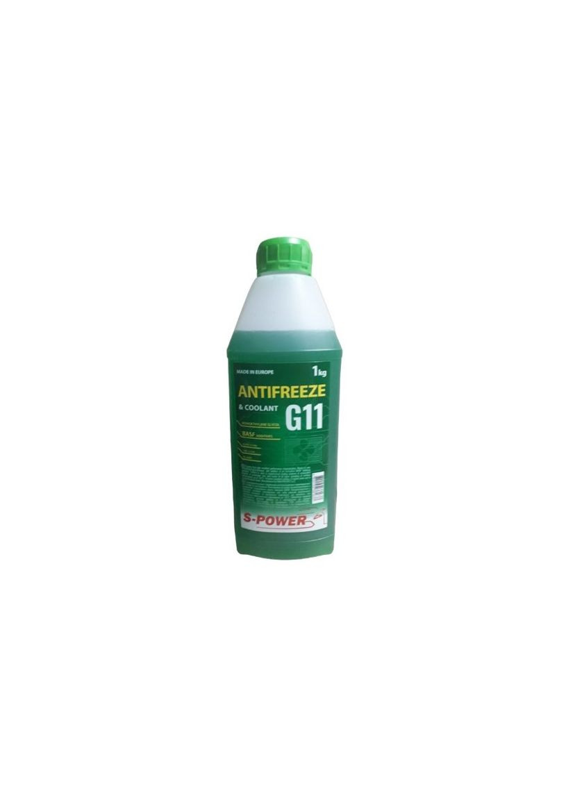 Охолоджуюча рідина SPOWER G11 GREEN (1 л) антифриз зелений (41047) S-power (294335682)