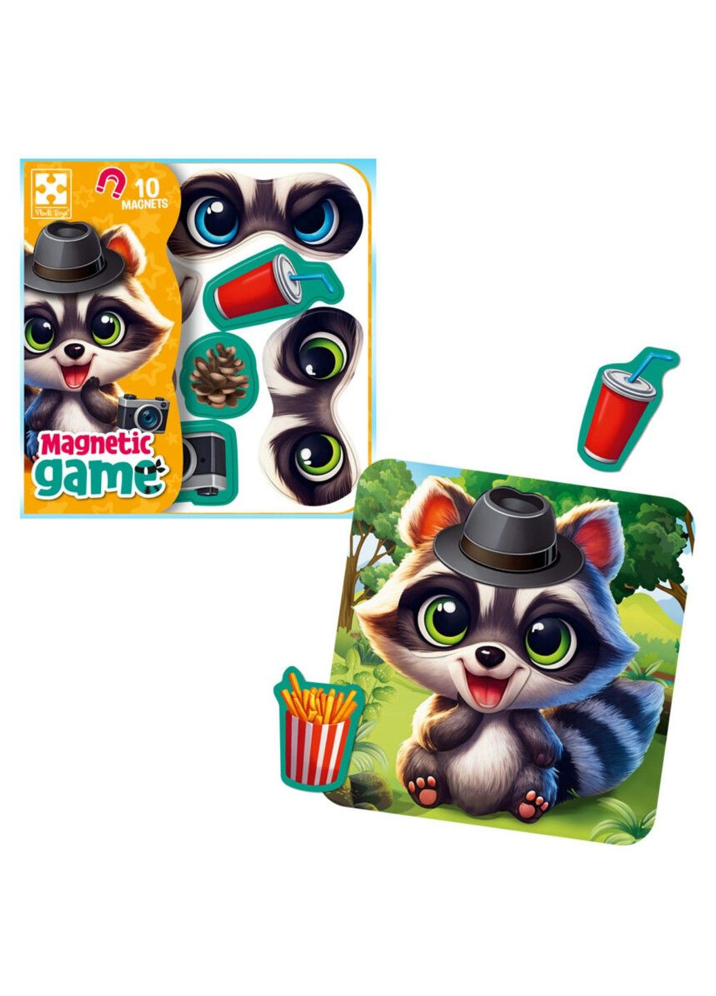 Игра развивающая "Эмоции Енота" VT3220-03, 10 магнитов Vladi toys (360767855)