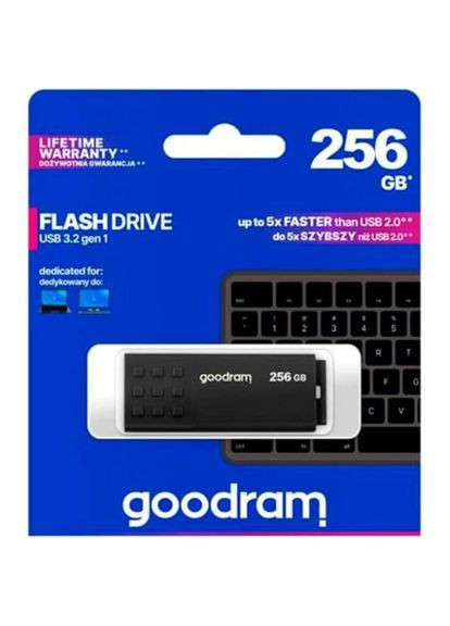 Флеш-драйв UME3 60R/20W 256 Гб Black (UME3-2560K0R11) Goodram (323044951)