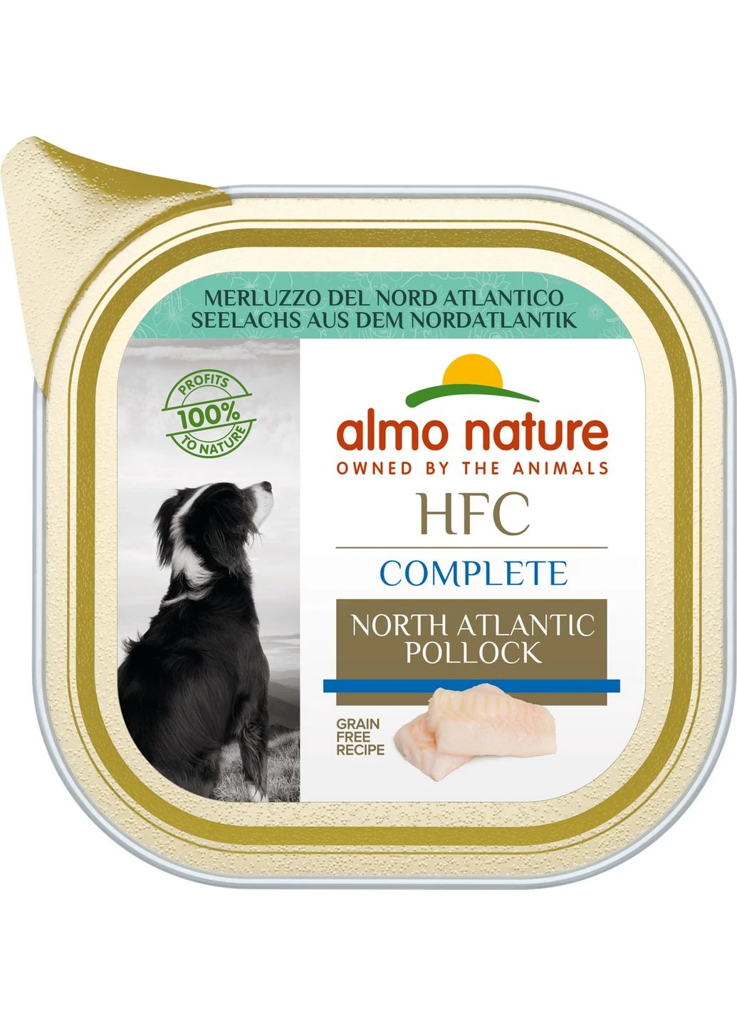Влажный корм HFC Dog Complete североатлантический минтай 85 г (8001154002546) Almo Nature (316226879)