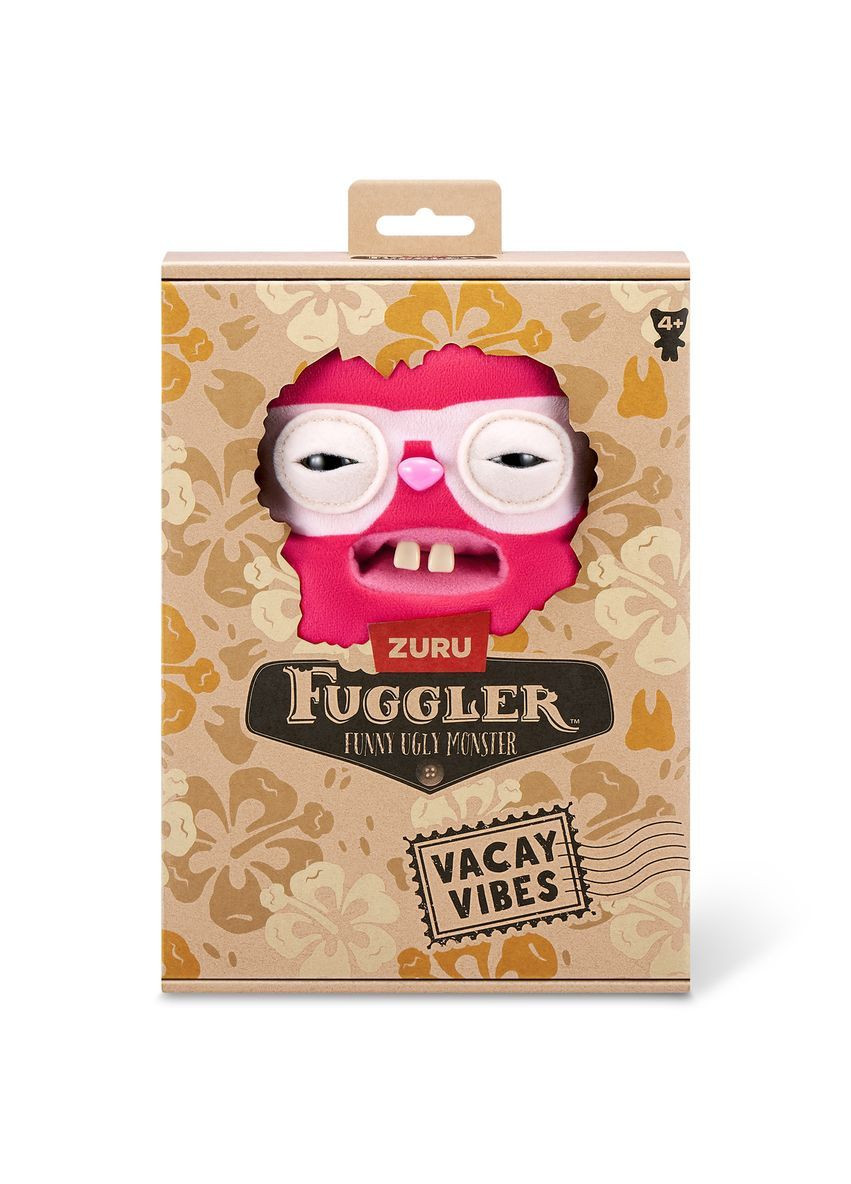 М'яка іграшка Фуглер Рожевий кролик 23см оригінал Fuggler (365820488)