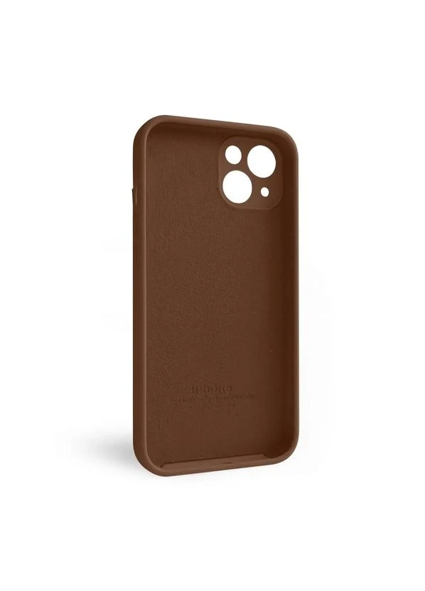 Чехол Silicone Case для iPhone силиконовый коричневый закрытая камера No Brand 13 (393446043)