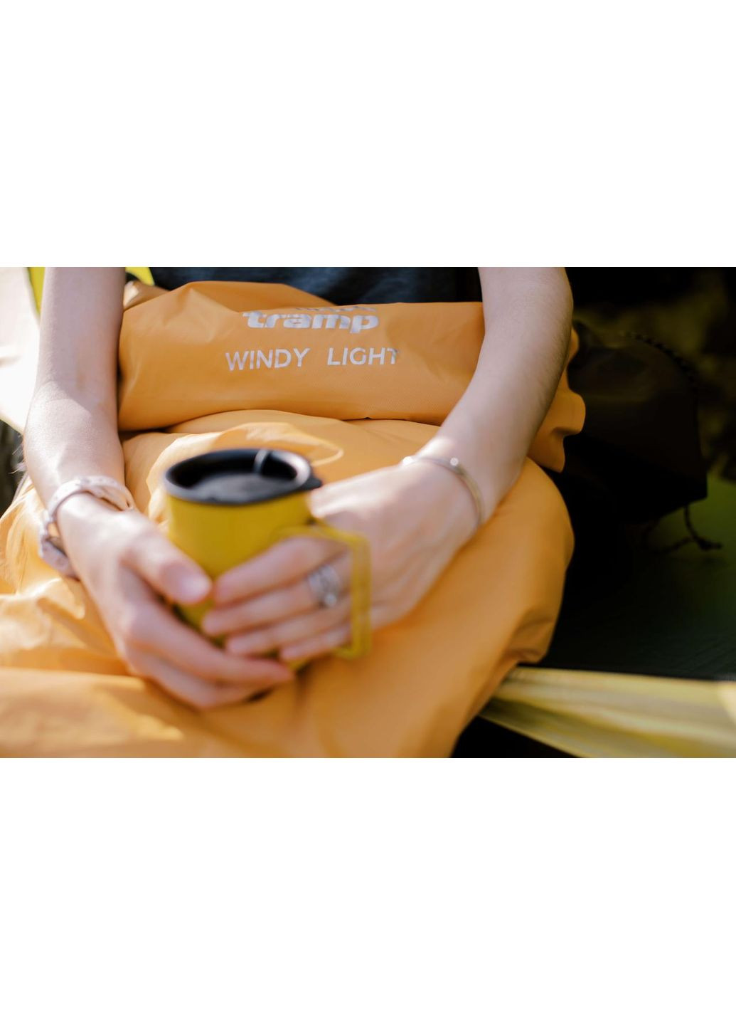 Спальний мішок Windy Light кокон лівий yellow/grey 220/80-55 UTRS-055 Tramp (366221418)