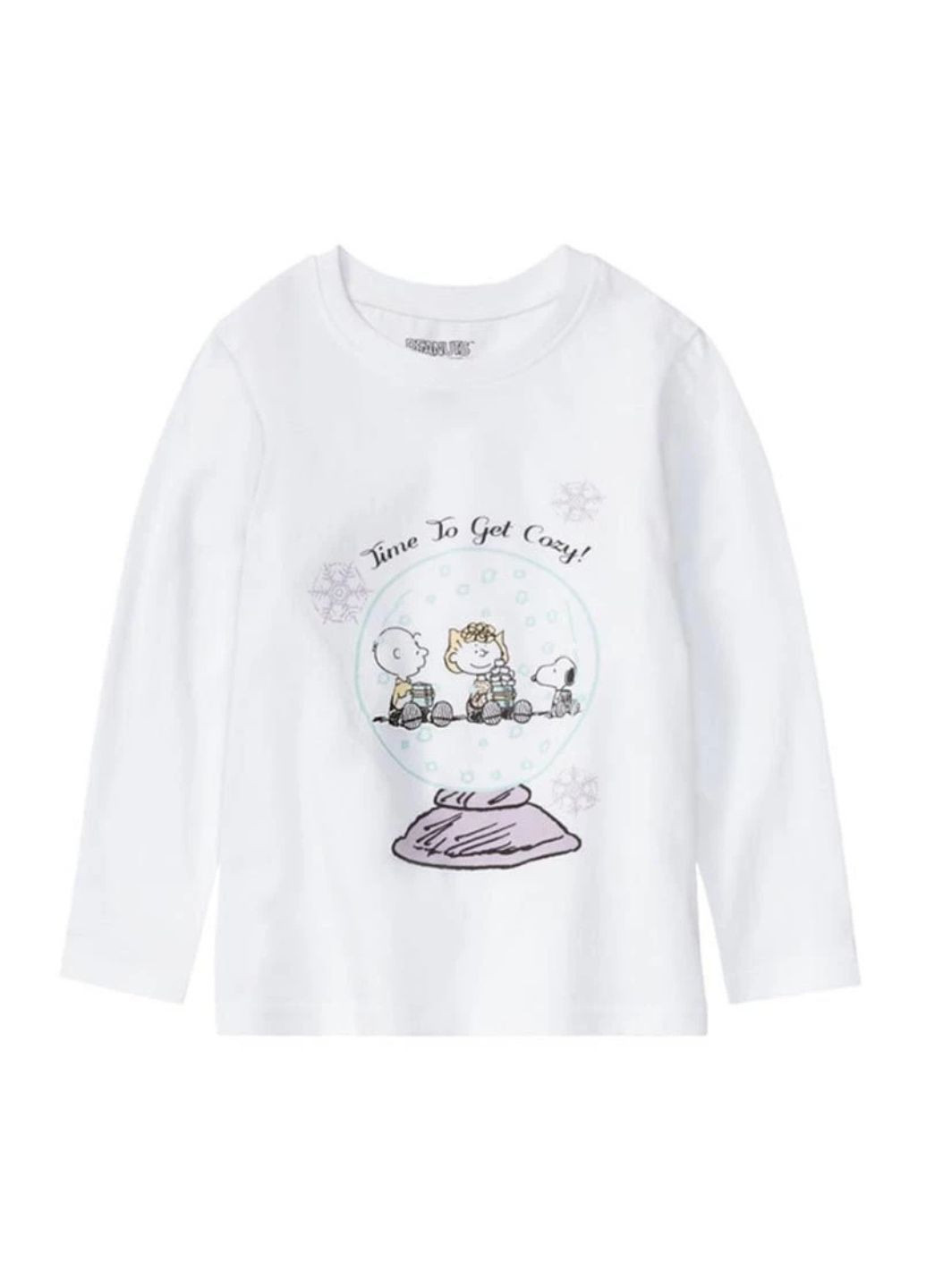 Комбінована всесезон піжама для дівчинки лонгслів + брюки Peanuts