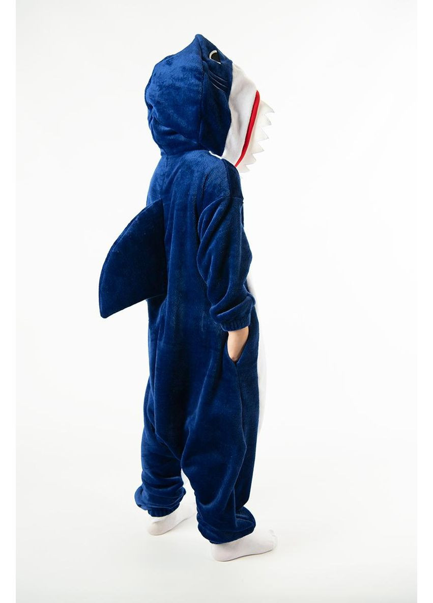 Кігурумі дитячий Акула із м’якого та теплого велсофту домашній костюм для хлопчиків і дівчаток V&V (361057545)