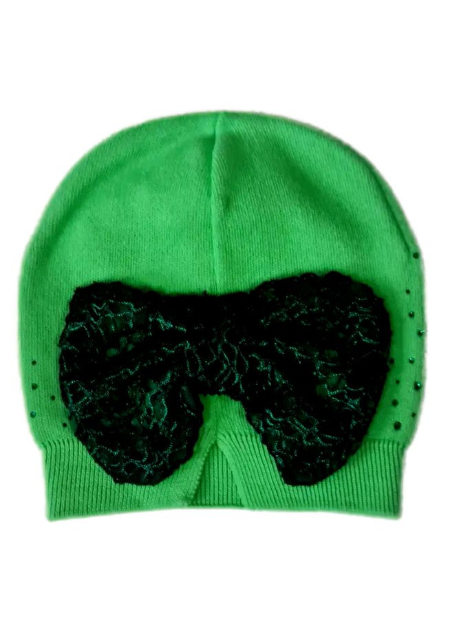 Шапка для девочки 16V033 зеленая 48-52 Nikola (303138710)