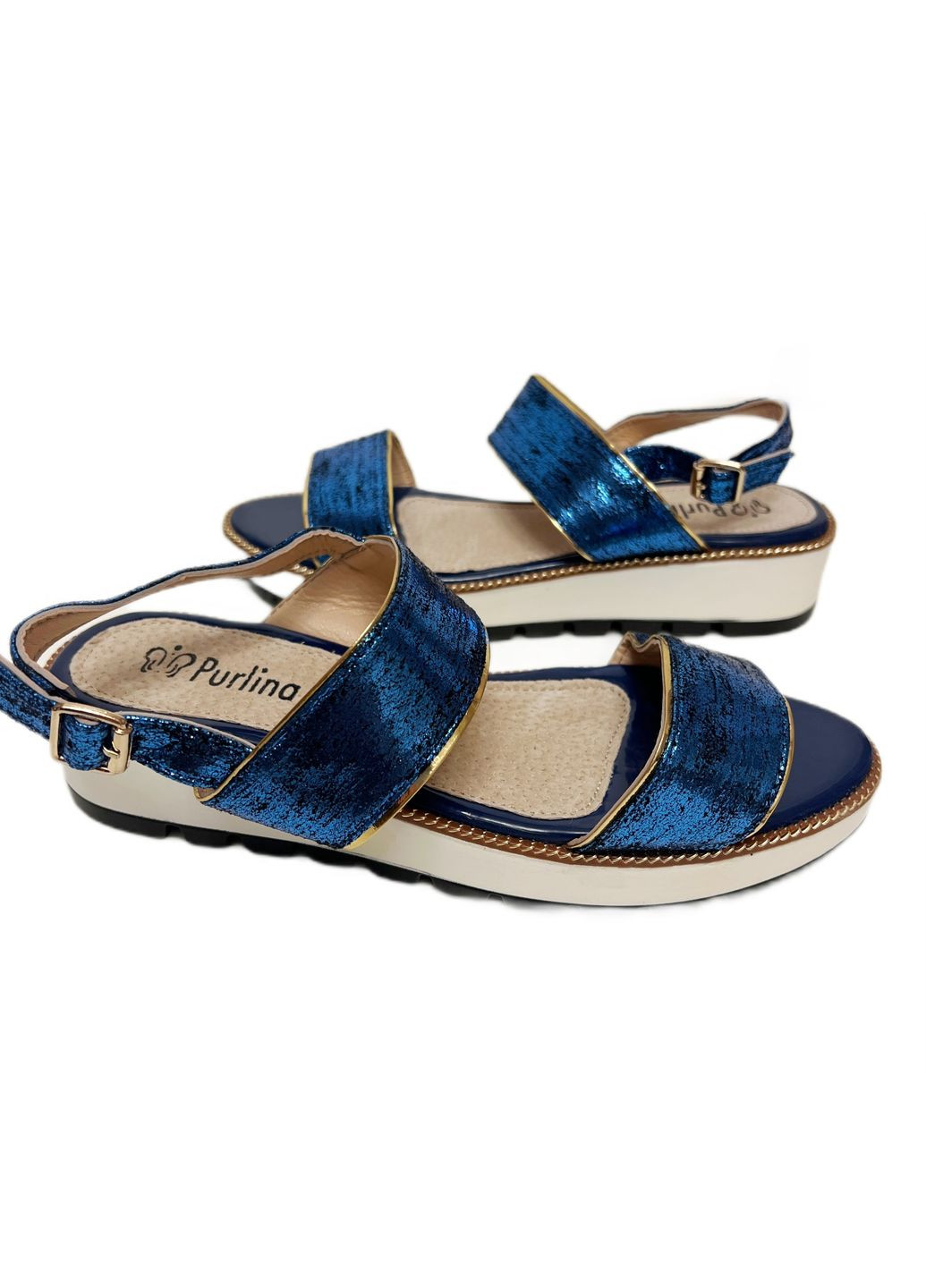 Жіночі босоніжки Purlina сандаліі на танкетці (331601658)