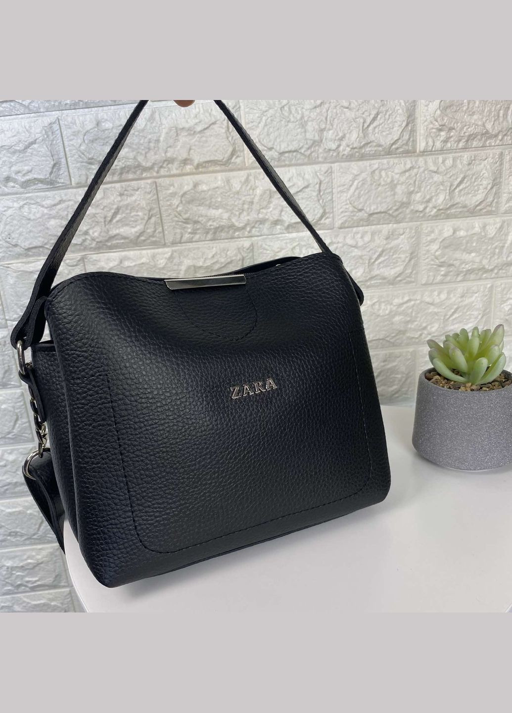 Жіноча сумка сумочка на плече Чорна (893ДКЧн) No Brand (335841044)