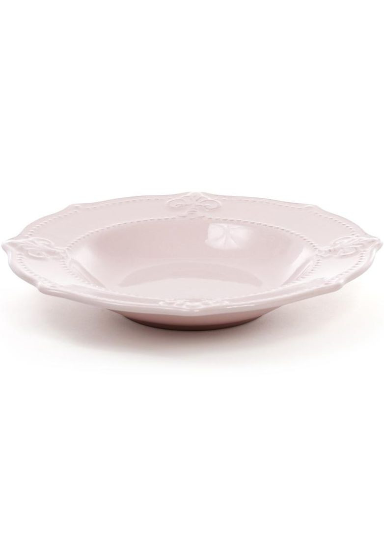Набор 6 суповых тарелок Leeds Королевская Лилия Ø22.8см, розовые Bona (372173051)