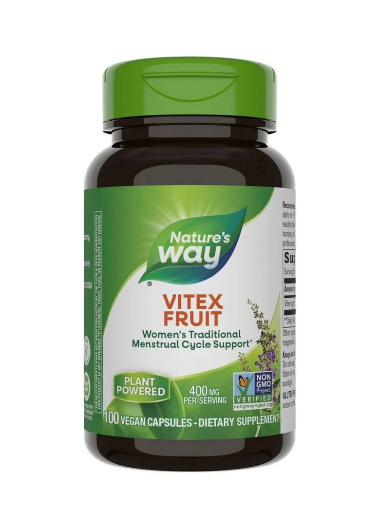 Вітекс Авраамове дерево Vitex 400 мг 100 капсул Nature's Way (361116754)
