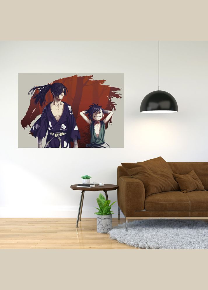 Плакат- із принтом Dororo - Дороро (японська манга аніме телесеріал) 08 A4 А2 Кавун постер (316209873)