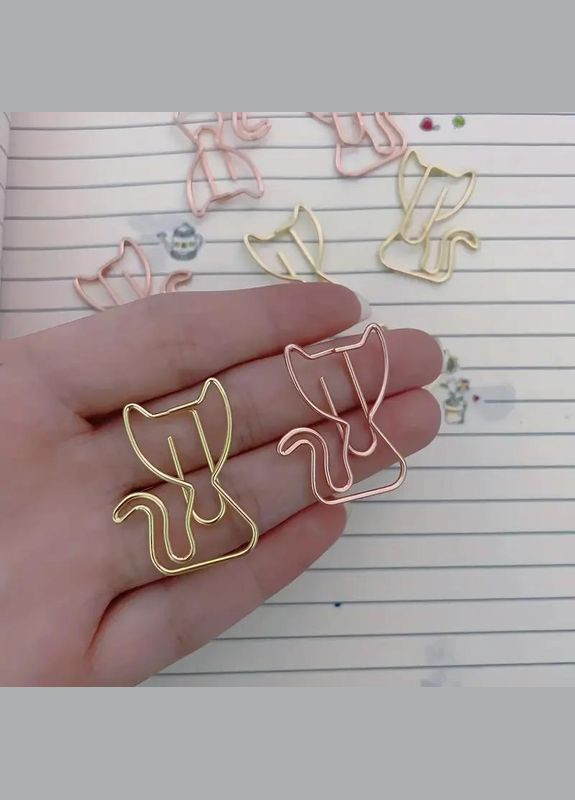 Комплект скрепок "Котики" 10 шт. No Brand (342099262)