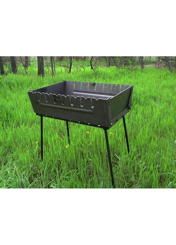 Мангал-чемодан 8 шампурів 3 мм No Brand (367108532)