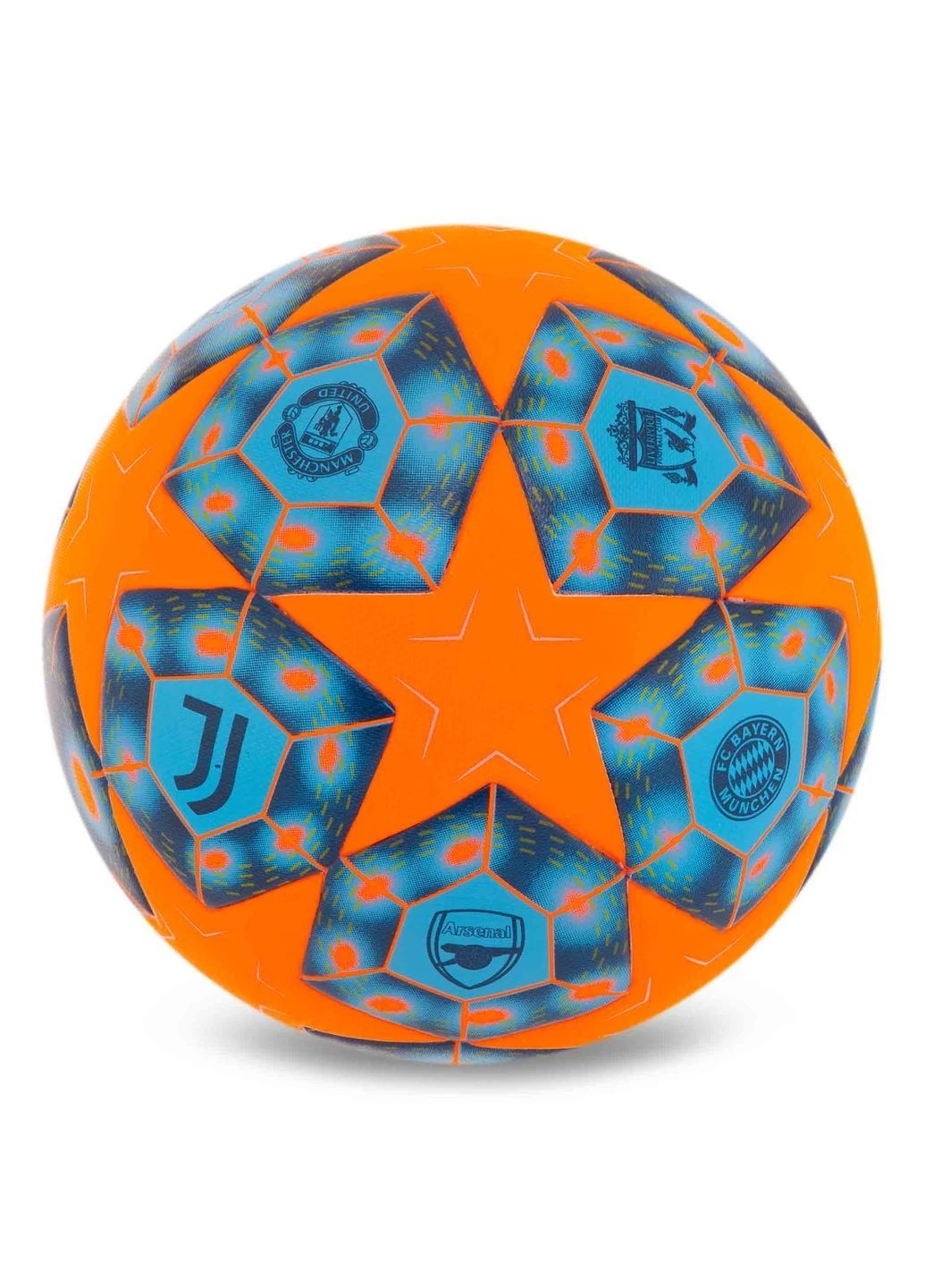 М'яч футбольний FB-4989 №5 Помаранчево-блакитний SP-Sport (389792818)