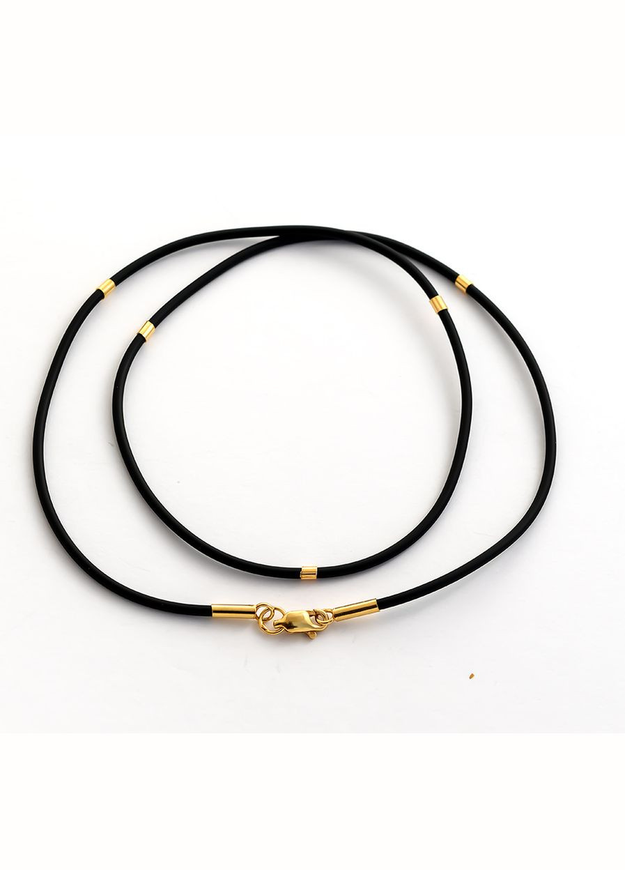 Каучуковый шнурок со вставками и позолотой 8803 SE, размер Maxi Silver (337133716)