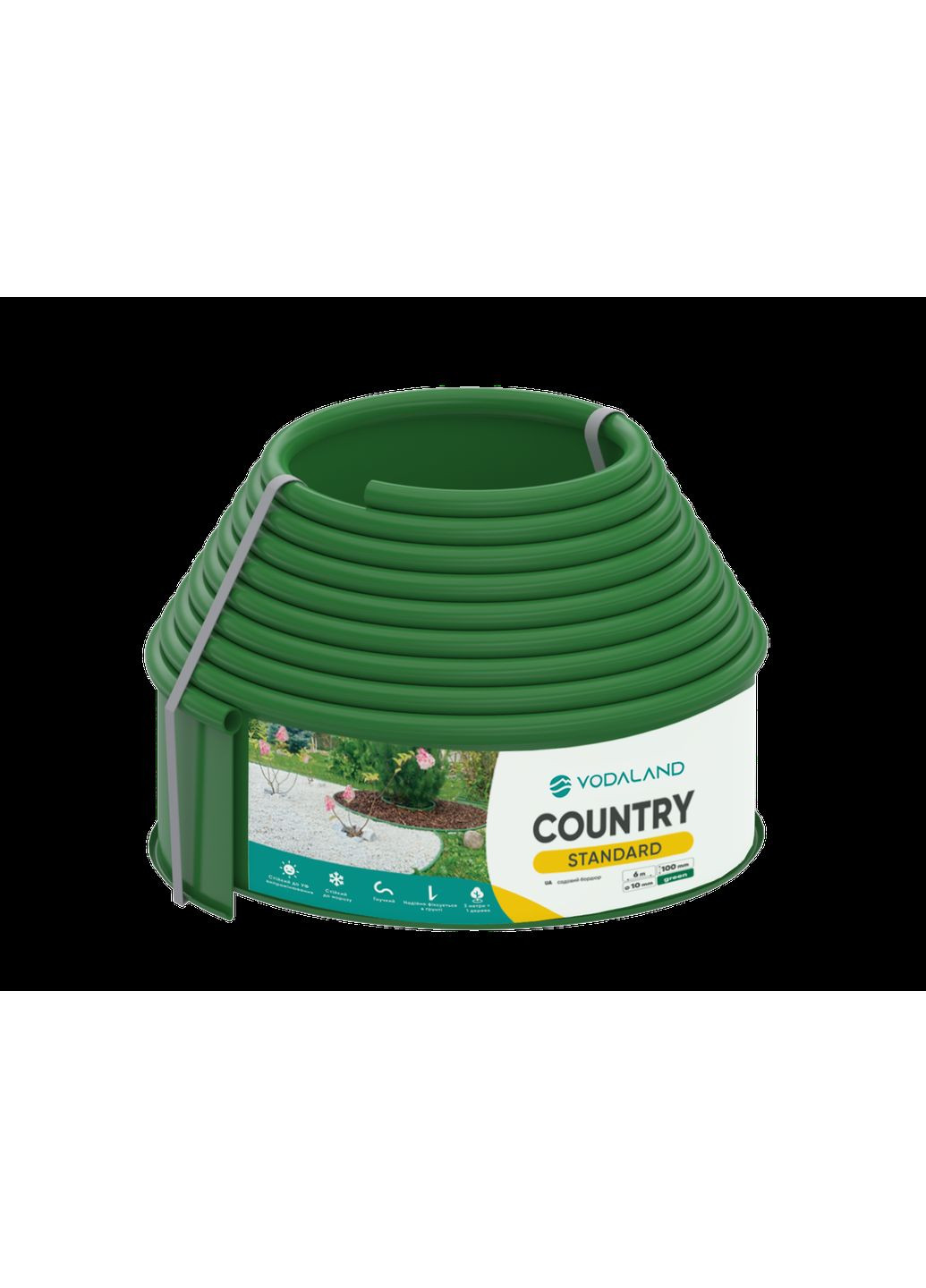Бордюр садовий Country Standart H100, 6м, Vodaland (371637992)