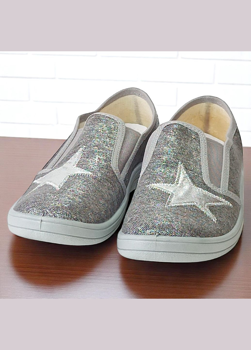 Ортопедичні сліпони для дівчаток текстильні тапочки капчики еспадрільї Waldi (342716026)