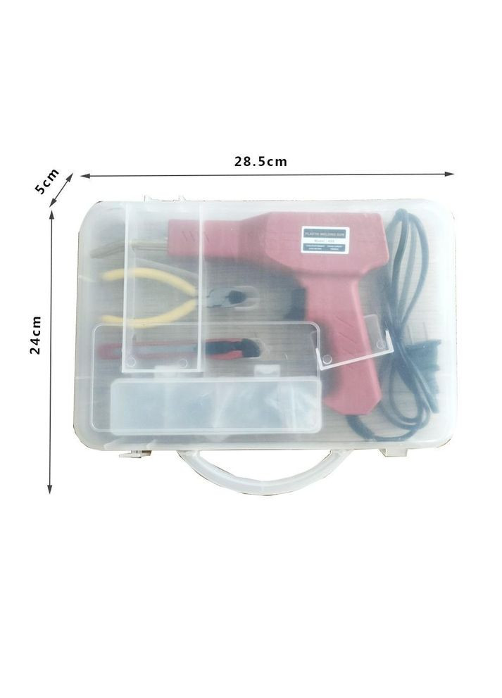 Паяльник електричний для ремонту пластику Паяльник для паяння пластикових бамперів + 200 скоб Червоний (R051148) Bodasan (317297253)