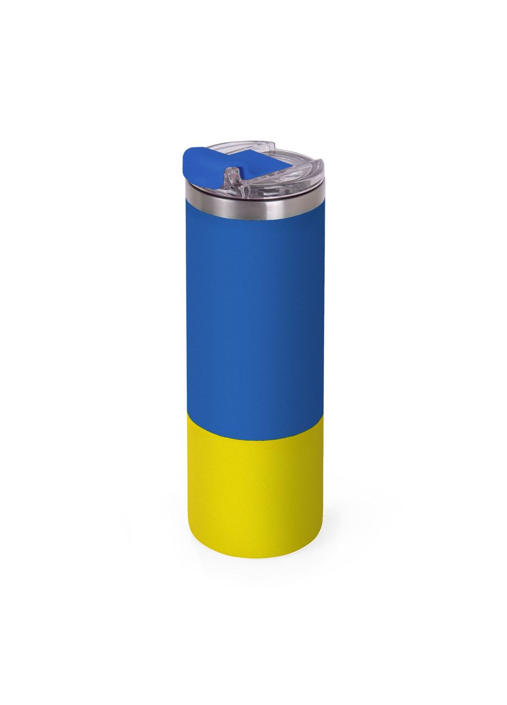 Термокружка із нержавіючою сталі з матовим покриттям синьо-жовта 500 мл Discover manhattan (280831740)