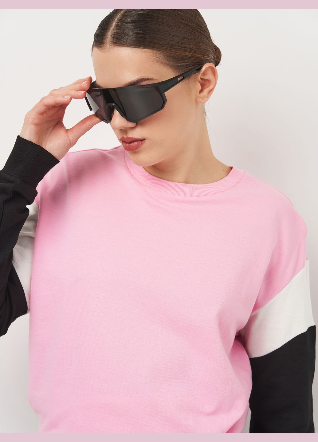 Рожевий світшот H&M однотонний (315742223)