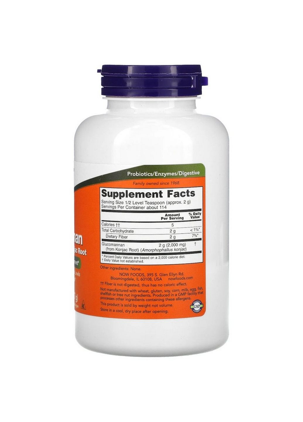 Натуральная добавка Glucomannan, 227 грамм Now (294929699)