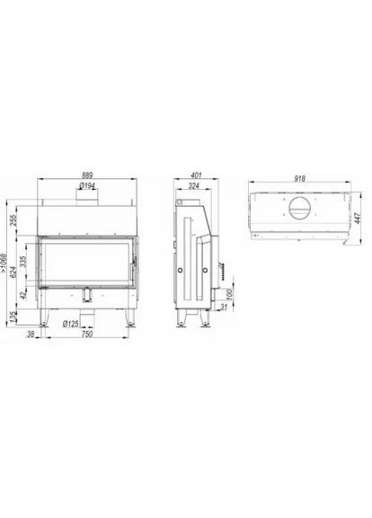 Камінна топка Home IMPULS LA Defro (370384769)